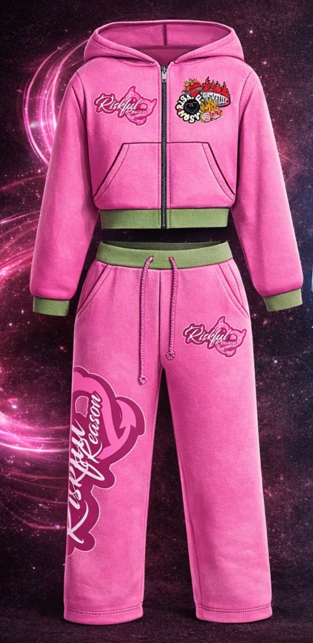 Pink Women’s Riskful Reason Sweat Suit